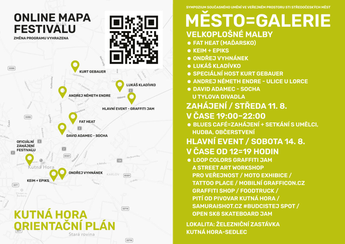 Město=Galerie 2021 Kutná Hora – mapa