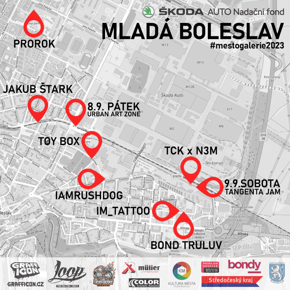 Máme mapu na Mladou Boleslav 2023
