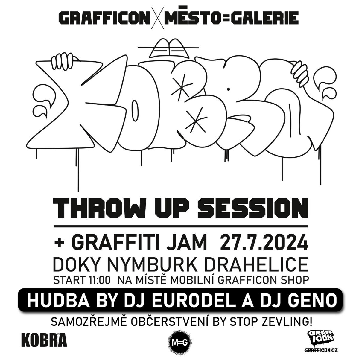 Grafficon Throw Up Session & Graffiti Jam Nymburk Doky