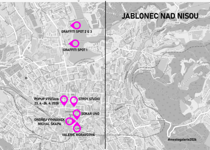 MĚSTO=GALERIE Město=Galerie 2026 Jablonec nad Nisou
