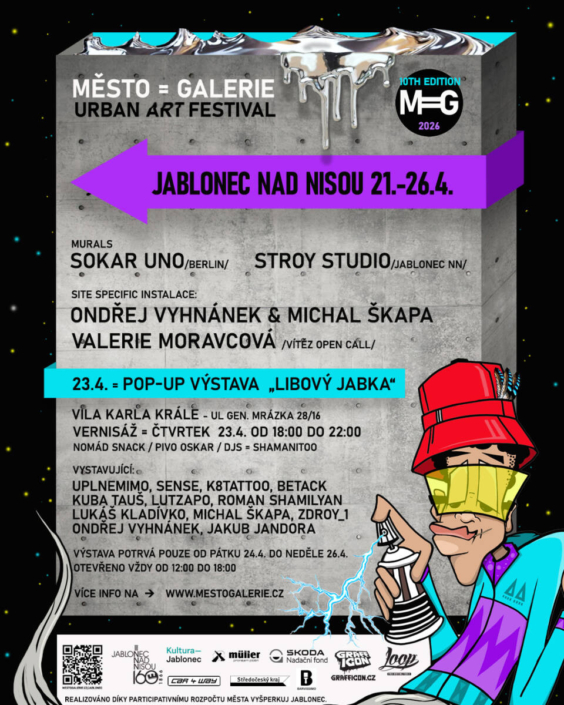 MĚSTO=GALERIE Město=Galerie 2026 Jablonec nad Nisou