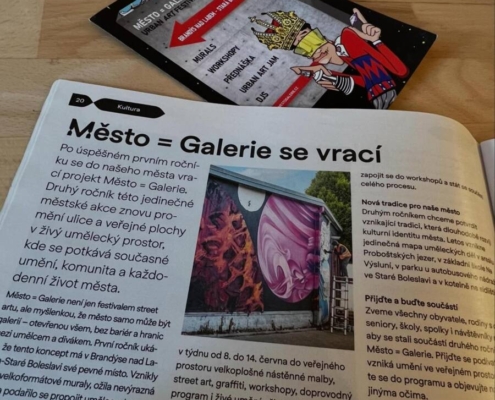 MĚSTO=GALERIE Město=Galerie 2026 Brandýs nad Labem-Stará Boleslav je za námí