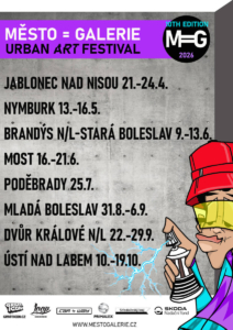 GLOBAL26 23072026 MĚSTO=GALERIE MĚSTO=GALERIE – český street art festival proměňující veřejný prostor v otevřenou galerii.